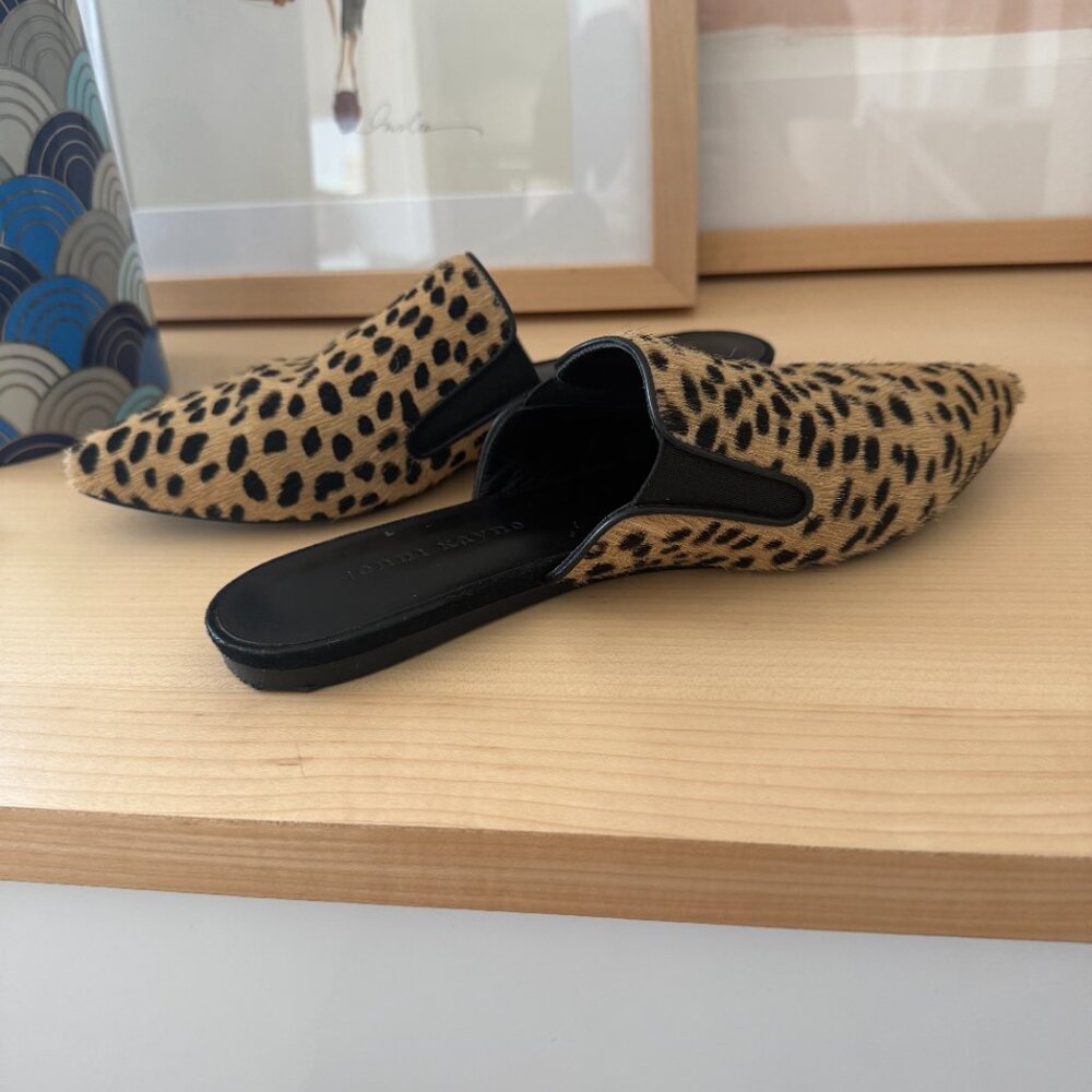 Jenni Kayne Cheetah Pony Hair Mules (Size 38 Excellent Condition) - Picture 9 of 9